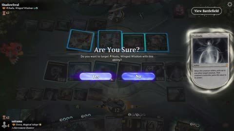 Watch MTG Arena Video Replay - Terra, Magical Adept by saitama VS A-Nadu, Winged Wisdom by Shadowferal - Historic Brawl