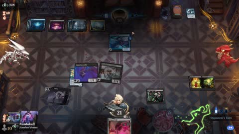 Watch MTG Arena Video Replay - Mono Black Aggro by Numbskull VS Dimir Aggro by JUN - Traditional Standard Ranked