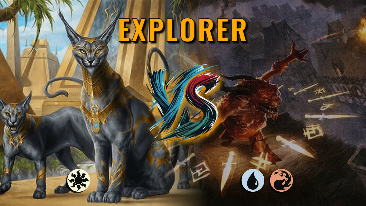 Watch MTG Arena Pioneer Video - Mono White Aggro by Khat VS Izzet Control by thecompguy - 801330