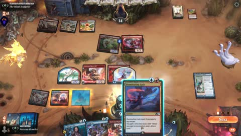 Watch MTG Arena Video Replay - Izzet Midrange by saitama VS Boros Aggro by nanananananaya - Alchemy Traditional Ranked