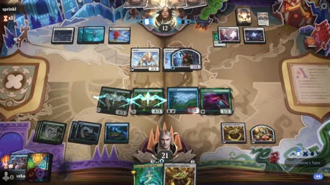 Watch MTG Arena Video Replay - Simic Midrange by utku VS Azorius Aggro by sprinkl - Standard Play