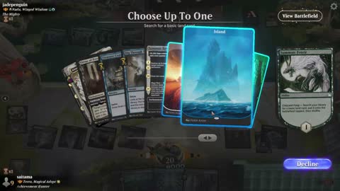 Watch MTG Arena Video Replay - Terra, Magical Adept by saitama VS A-Nadu, Winged Wisdom by jadepenguin - Historic Brawl
