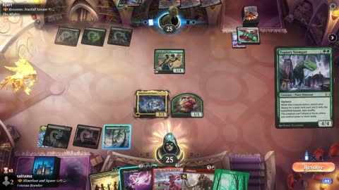 Watch MTG Arena Video Replay - Slimefoot and Squee by saitama VS Roxanne, Starfall Savant by kjart - Historic Brawl