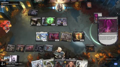 Watch MTG Arena Video Replay - Celes, Rune Knight by translove228 VS Drana, Liberator of Malakir by cupofsnow - Historic Brawl