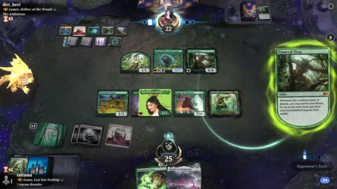 Watch MTG Arena Video Replay - Azusa, Lost but Seeking by saitama VS Lumra, Bellow of the Woods by dirt_bert - Historic Brawl