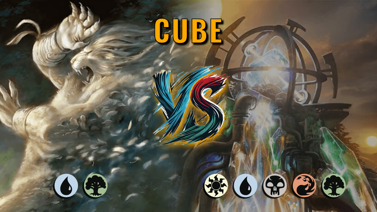 Watch MTG Arena Cube Video - Simic Midrange by DamienF16 VS 5 Color Midrange by BlackCatXIII - 2257f9