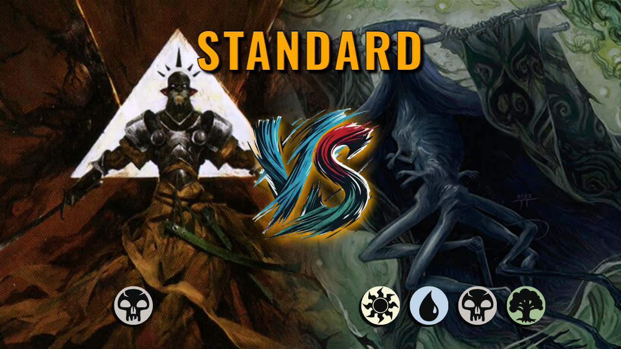 Watch MTG Arena Standard Video - Mono Black Midrange by Numbskull VS WUBG Midrange by SSJJay - 30a59c