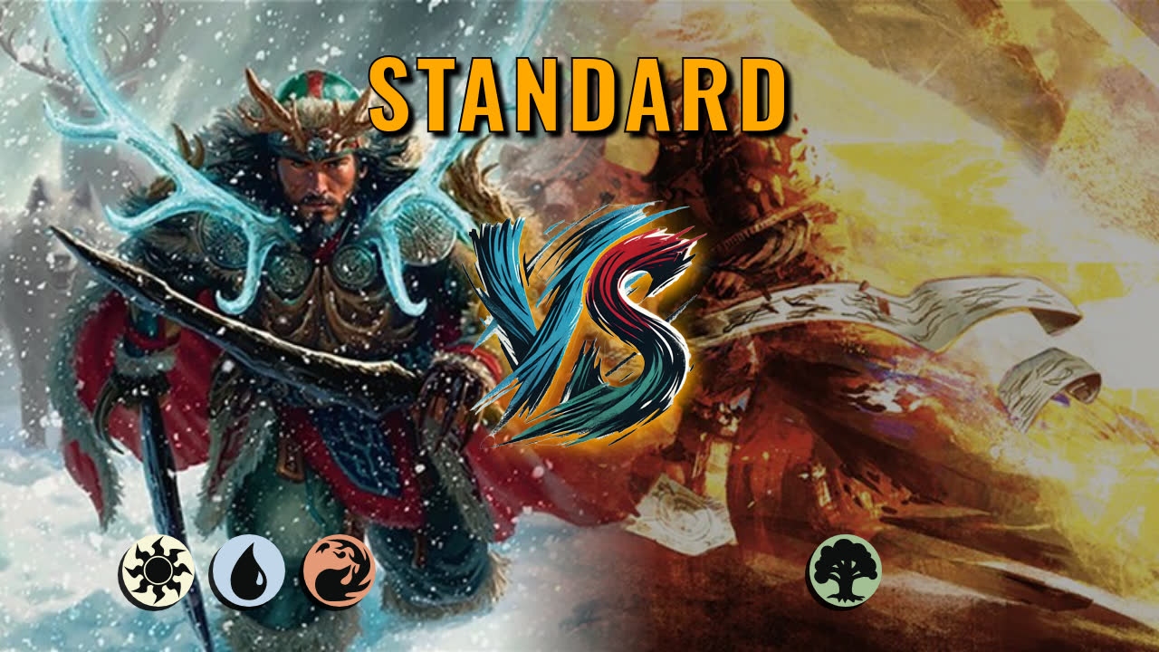 Watch MTG Arena Standard Video - Jeskai Control by DamienF16 VS Mono Green Midrange by Grondus - 243fe0