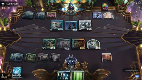 Watch MTG Arena Video Replay - UBRG Midrange by DamienF16 VS Mono Blue Midrange by FenrirderWolf - Premier Draft