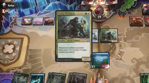Watch MTG Arena Video Replay - Simic Midrange by utku VS Naya Midrange by Knisa - Standard Ranked