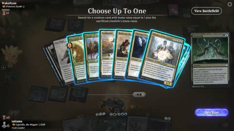 Watch MTG Arena Video Replay - Lagrella, the Magpie by saitama VS Azusa, Lost but Seeking by WakaNyan - Historic Brawl