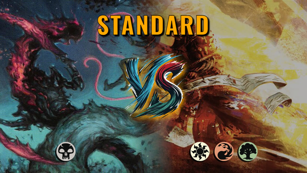 Watch MTG Arena Standard Video - Mono Black Midrange by DeadWeight VS Naya Midrange by ragnarok - 032f41