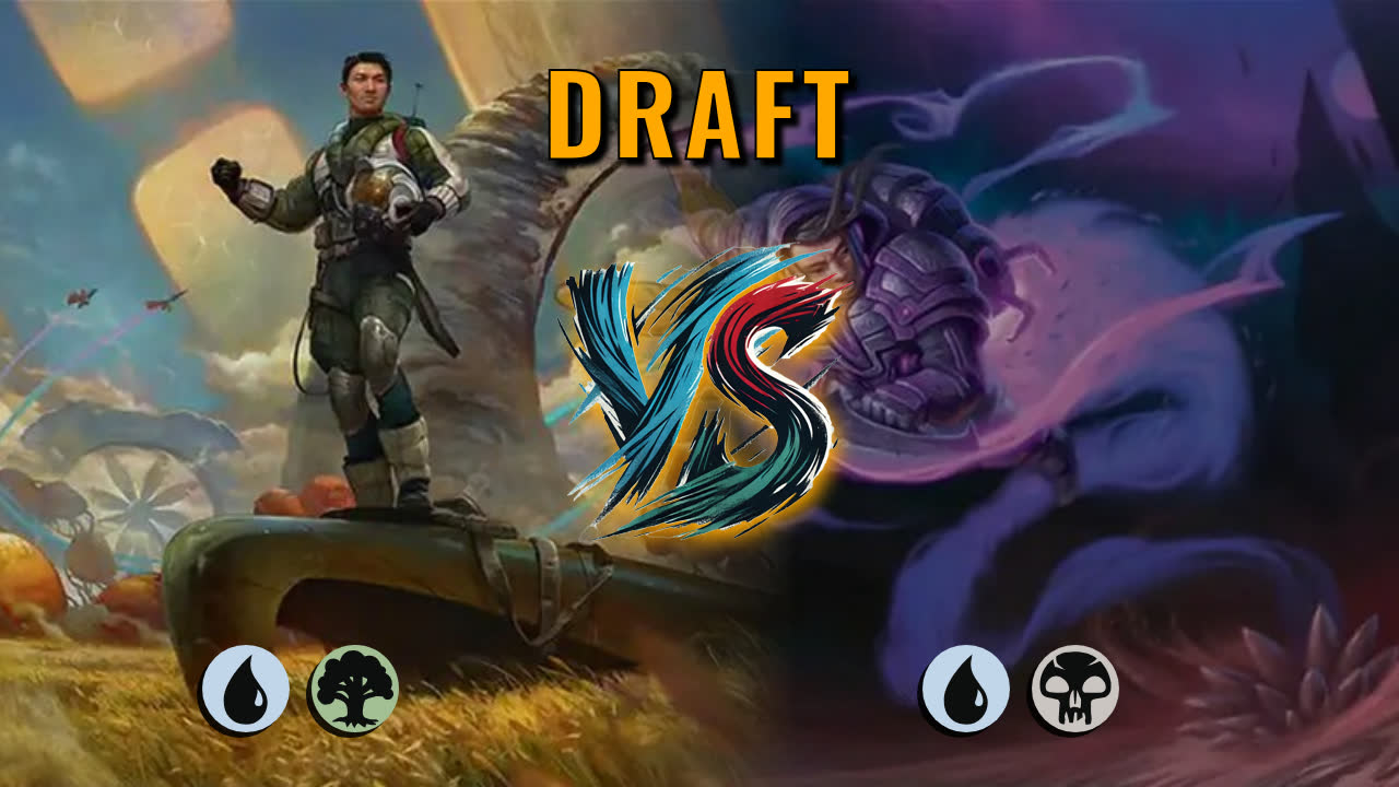 Watch MTG Arena Draft Video - Simic Midrange by saitama VS Dimir Midrange by Simon - d9e743