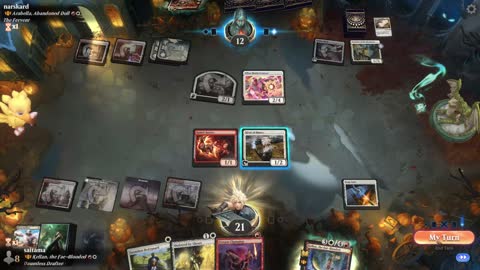 Watch MTG Arena Video Replay - Kellan, the Fae-Blooded // Birthright Boon by saitama VS Arabella, Abandoned Doll by narskard - Historic Brawl