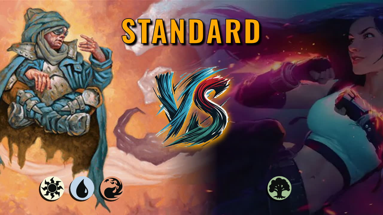 Watch MTG Arena Standard Video - Jeskai Control by DamienF16 VS Mono Green Aggro by Grondus - 566427