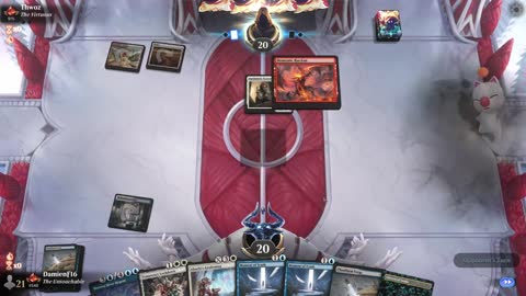 Watch MTG Arena Video Replay - Azorius Midrange by DamienF16 VS Boros Aggro by Thwoz - Traditional Standard Ranked