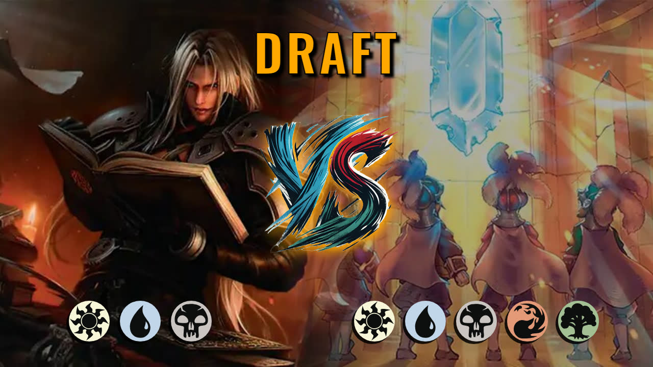 Watch MTG Arena Draft Video - Esper Midrange by saitama VS 5 Color Midrange by Xingax - e96905