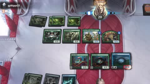 Watch MTG Arena Video Replay - Simic Midrange by utku VS Mono Green Midrange by gphipps33 - Standard Ranked