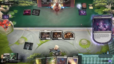 Watch MTG Arena Video Replay - Orzhov Midrange by saitama VS Mono Black Midrange by Zam - Traditional Timeless Ranked