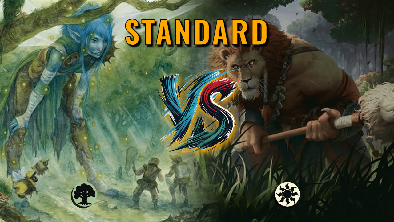 Watch MTG Arena Standard Video - Mono Green Aggro by utku VS Mono White Aggro by INeedaHero106 - ddbb97