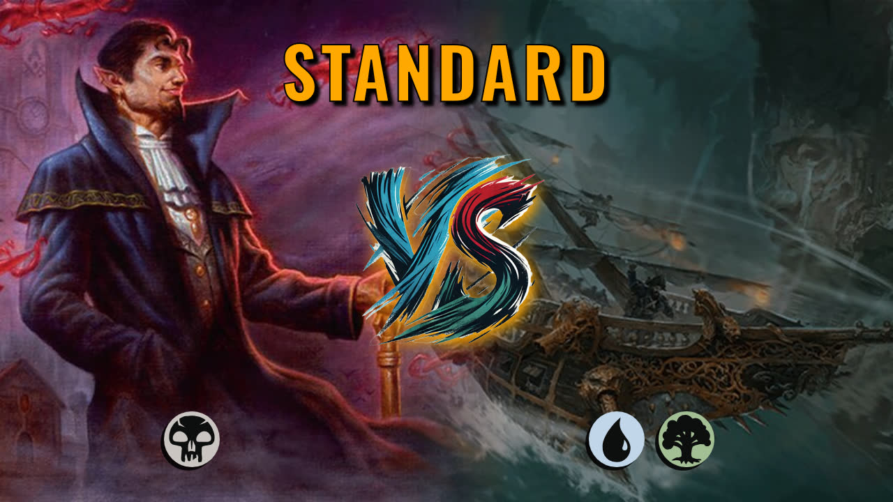 Watch MTG Arena Standard Video - Mono Black Aggro by Numbskull VS Simic Aggro by asra - d6a4a2