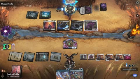 Watch MTG Arena Video Replay - Azorius Midrange by CunicoliGoblin VS Mono Black Aggro by ThuggerWaska - Standard Event