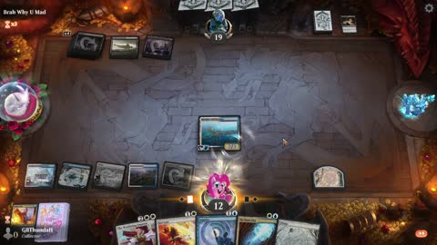 Watch MTG Arena Video Replay - Azorius Control by GBThundaII VS Mono Black Midrange by Brah Why U Mad - Historic Play
