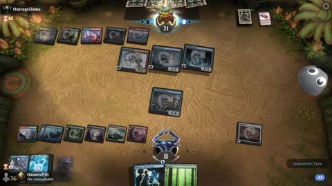 Watch MTG Arena Video Replay - UBRG Midrange by DamienF16 VS Temur Midrange by OutrageLlama - Premier Draft