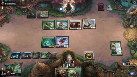 Watch MTG Arena Video Replay - Simic Midrange by utku VS Selesnya Midrange by Squidkenney - Standard Ranked