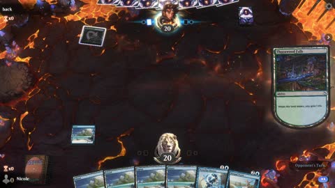 Watch MTG Arena Video Replay - Mono Blue Midrange by Nicole VS Simic Aggro by back - Pioneer Play