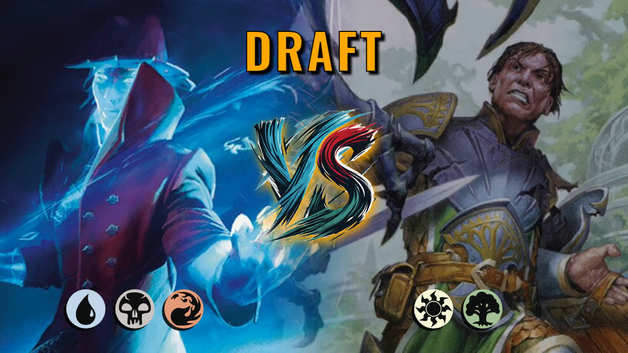 Watch MTG Arena Draft Video - Grixis Midrange by DamienF16 VS Selesnya Aggro by inseign - 75a703