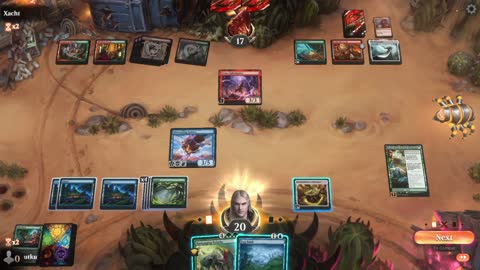 Watch MTG Arena Video Replay - Simic Midrange by utku VS Gruul Midrange by Xacht - Standard Play