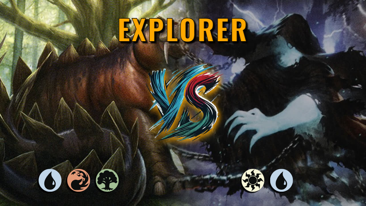 Watch MTG Arena Explorer Video - Temur Midrange by HamHocksMTG VS Azorius Midrange by KurohitsMTG - 7d7819