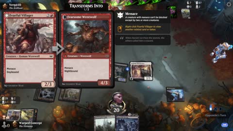 Watch MTG Arena Video Replay - Mardu Midrange by Warped Concept VS Mardu Midrange by Verg@10 - Premier Draft