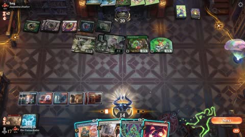 Watch MTG Arena Video Replay - Jeskai Control by DamienF16 VS Selesnya Aggro by bng - Traditional Standard Ranked