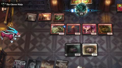 Watch MTG Arena Video Replay - Orzhov Aggro by HamHocks42 VS Izzet Aggro by The Cheese Ninja - Standard Ranked