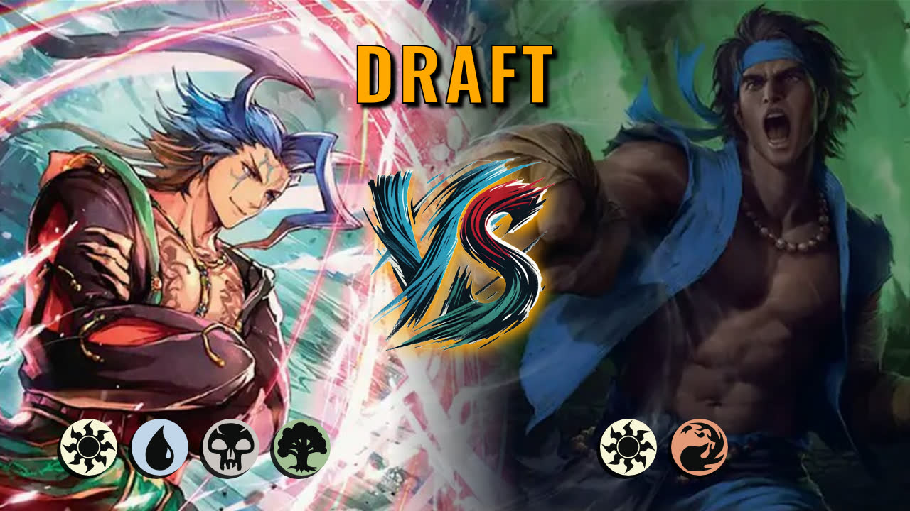 Watch MTG Arena Draft Video - WUBG Midrange by saitama VS Boros Midrange by zyg - a01150