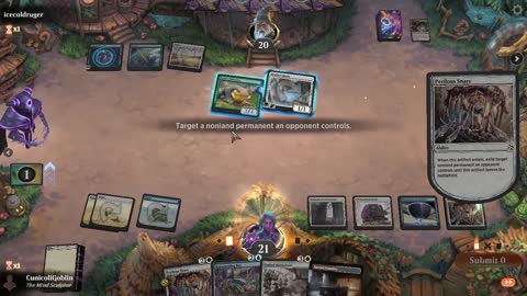 Watch MTG Arena Video Replay - Azorius Midrange by CunicoliGoblin VS Selesnya Aggro by icecoldruger - Standard Event