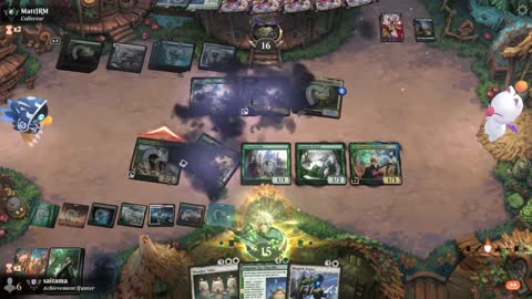 Watch MTG Arena Video Replay - 5 Color Midrange by saitama VS Simic Midrange by MattJRM - Premier Draft