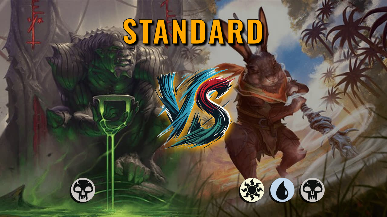 Watch MTG Arena Standard Video - Mono Black Midrange by Numbskull VS Esper Aggro by Nate5541 - 41a29a
