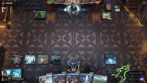Watch MTG Arena Video Replay - Azorius Midrange by DamienF16 VS Mono Green Aggro by Zlaught - Traditional Standard Ranked