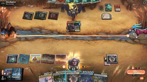 Watch MTG Arena Video Replay - Jeskai Control by Namakai VS Naya Midrange by GinoRaptor - Traditional Standard Ranked