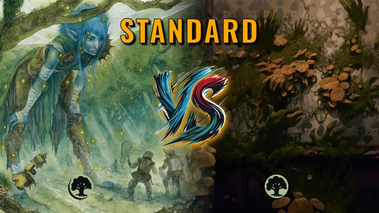 Watch MTG Arena Standard Video - Mono Green Aggro by utku VS Mono Green Midrange by 9Lightning - 967e9e