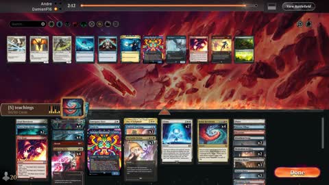 Watch MTG Arena Video Replay - Jeskai Control by DamienF16 VS Gruul Midrange by Andre - Traditional Standard Ranked