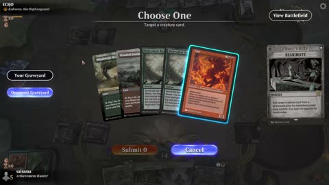 Watch MTG Arena Video Replay - Orzhov Midrange by saitama VS WURG Midrange by ECHO - Timeless Metagame Challenge