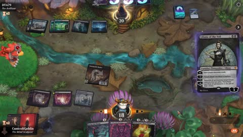 Watch MTG Arena Video Replay - Mono Black Midrange by CunicoliGoblin VS Dimir Control by DTA79 - Standard Play