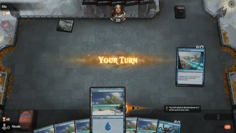 Watch MTG Arena Video Replay - Mono Blue Midrange by Nicole VS Selesnya Aggro by Eliz - Pioneer Play