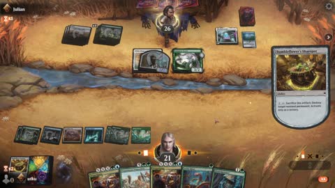 Watch MTG Arena Video Replay - Simic Midrange by utku VS Selesnya Midrange by Julian - Standard Ranked