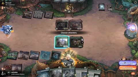Watch MTG Arena Video Replay - Temur Midrange by saitama VS Boros Midrange by Weezel - Premier Draft