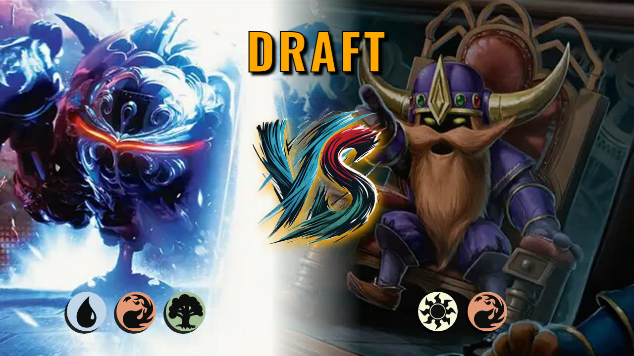 Watch MTG Arena Draft Video - Temur Midrange by saitama VS Boros Midrange by Weezel - 0ba301